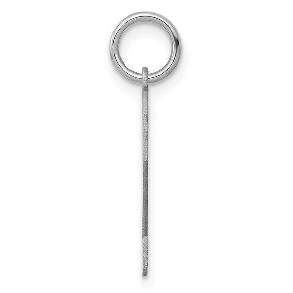 Sterling Silver, Athletic Collection Medium Polished Number 2 Pendant - Picture 2 of 5